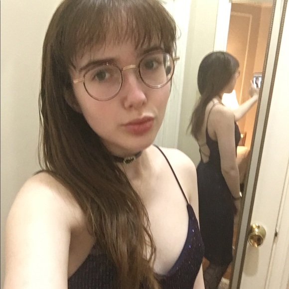 Glittery backless 90s Jodi Kristopher dance dress - Picture 3 of 7